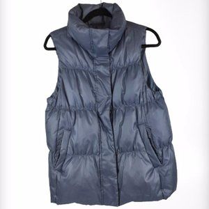 Gap Women's Down Gray Puffer Vest  Size L